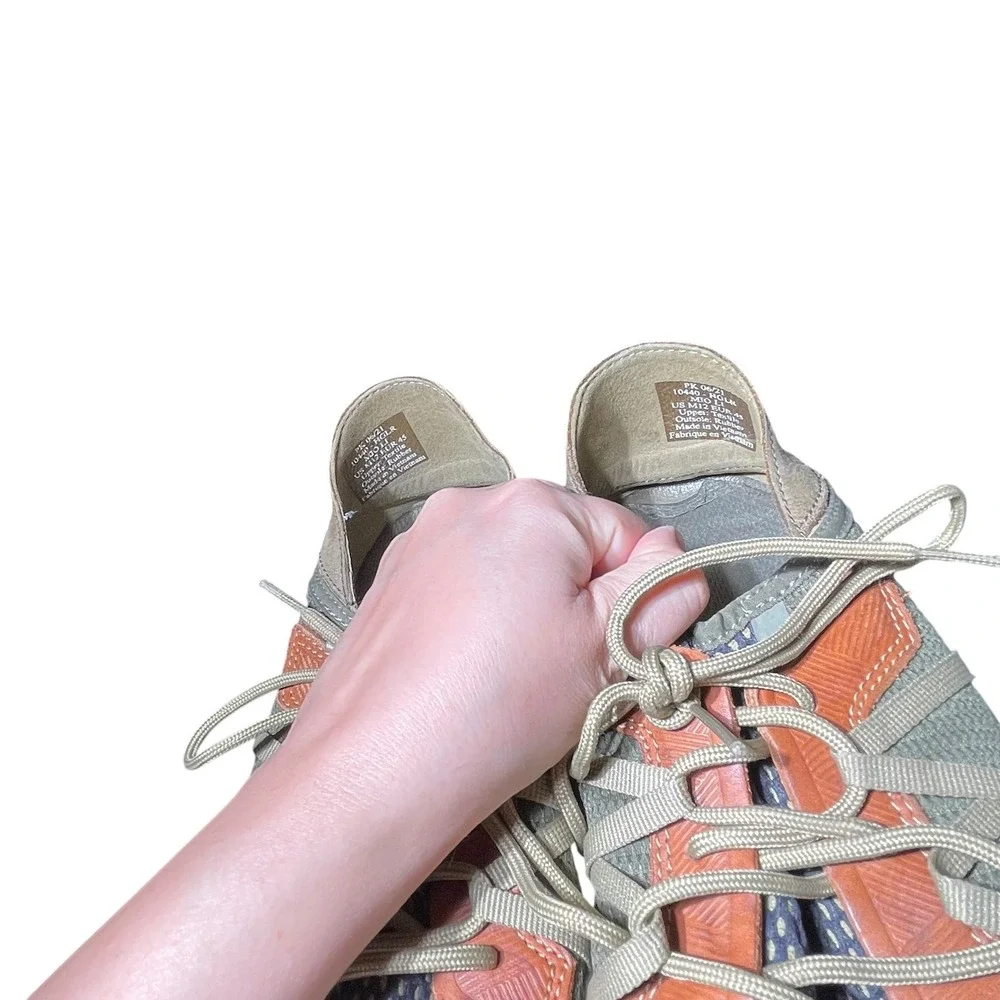 Olukai Nohea Moku Mens Olive Green Mesh Boat Shoes Sneakers Size 10.5